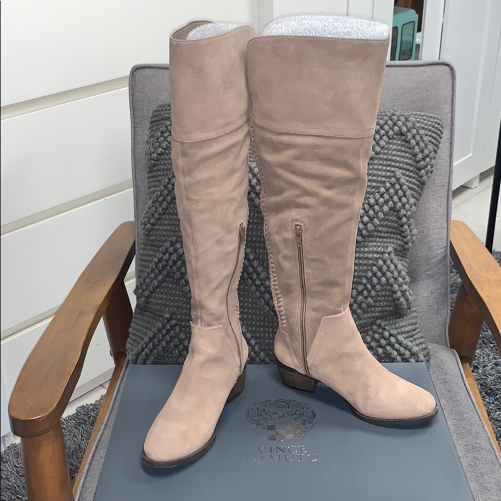Vince Camuto over the knee boots, taupe 6